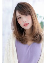 ミック 日暮里店(miq)&nbsp;グラデーションカラー★オレンジブラウンレイヤーミディアムa