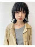 【暗髪ウルフ】
