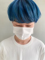 テトヘアー(teto hair)&nbsp;ブルー、水色カラー、ペールブルー、ブリーチカラー