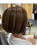 脱白髪染ハイライト＋フルカラー＋カット＋marbb