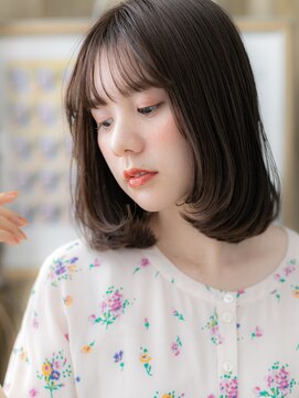 カバーヘア ブリス 川口(COVER HAIR bliss) ラフニュアンスミディアム内巻きワンカールT2川口20代30代40代