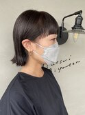 切りっぱなし×ラウンドバング