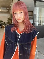 アンドスタイル(&style)&nbsp;【大名店　江藤】サーモンピンク　ケアブリーチ