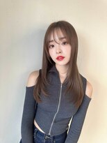 テオ(Theo)&nbsp;グレーベージュ ベビーピンクニュアンスカラー アッシュブラック