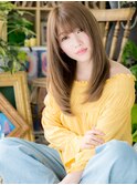 バレイヤージュオレンジブラウン小顔ロングc5浦和20代30代40代