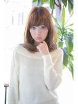 ステージ(STAGE)&nbsp;大人かわいい/レイヤーロング/グレーベージュ/前髪パーマ/幡ヶ谷