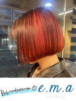 エマヘアデザイン(e.m.a Hair design)&nbsp;レッドカラー