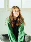 パーマ風ロングヘアー/20代/30代/40代/ハレマチ通り