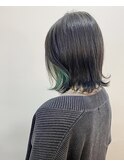 イヤリングカラーグリーン