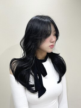 シェノン サントル(CHAINON CENTRE) 黒髪カタログ/小顔に見せるヘア/韓国ヘア/レイヤーカット