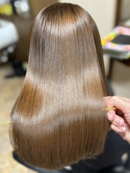 サロン ド シュウの写真/銀座の有名サロン監修【メテオカラー】白髪も《透明感×艶×手触り◎》の仕上がり♪染める度綺麗になれる◇
