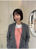 酸性ストレートパーマボブ