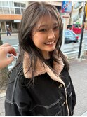 透け感オリーブベージュカラー
