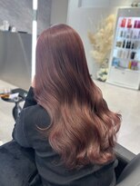 アルドーレフィエロ シンサイバシ(Ardore fiero shinsaibashi) ピンクベージュ☆ブリーチなしカラー【小山田繭】