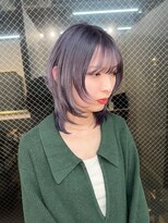 ラニヘアサロン(lani hair salon)&nbsp;シルバーカラー/バイオレット/ウルフカット/レイヤーカット