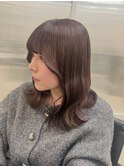 《韓国ヘア》ラベンダーカラー×韓国風顔周りエギョモリ