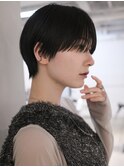 ▽マッシュショート ミニウルフブリーチなし前髪ミディアム新宿