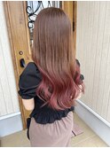 カシスピンクグラデーションカラー