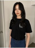 【山本】髪質改善ストレート×センターパート