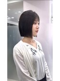 サイドバングたっぷりなタンバルモリ/タッセルカット/韓国ボブ