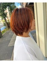 グラン 代官山(Gran)&nbsp;ブリーチなしオレンジショートボブ