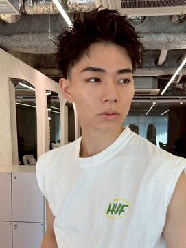 ポーチバイハニー オモテサンドウ(PORCH by HONEY omotesando) スパイキーショート/アップバング/黒髪/ツーブロック3