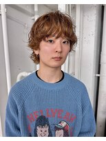 メンズレコ 渋谷(MEN'S LECO)&nbsp;メンズマッシュウルフベージュニュアンスパーマ