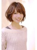 ひし形シルエット☆愛されショートボブ