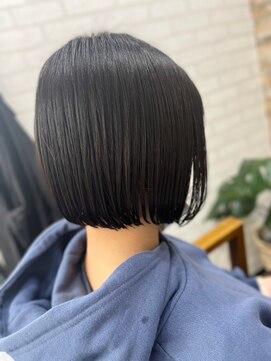 ハサミバイアトリエナガノ 千葉(8sami by atelier nagano) デザインカラー/レイヤーカット/ウエットヘア/オリーブベージュ