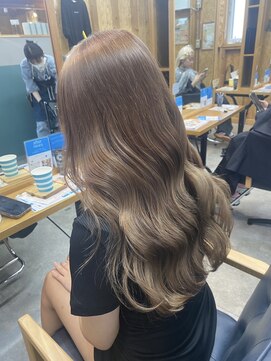 アフターニュース 新潟(afternews) ミルクブラウン/ダブルカラー/ケアブリーチ/髪質改善/新潟