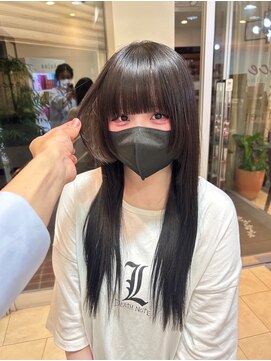 ソワンドゥ ブレス カルム 西中島店(soin de brace calme) 顔周りレイヤーカット