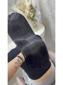 黒髪カタログ/クラゲヘアー/オリーブグレー/ココアベージュ