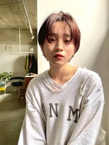  fit stand 千葉/ショートボブ/カット/パーマ/ダブルカラー/トリートメント/縮毛矯正&nbsp;イメチェン/ピンクベージュ/アンブレラカラー[千葉]