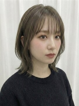 ウィールール 手稲店(WE RULE) 外ハネミディアム/赤み消し/艶ブラウン/髪質改善