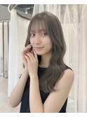 韓国ウェーブ透明感カラーグレージュ