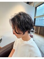 ビハインドザカーテン(BEHIND THE CURTAIN)&nbsp;メンズカット×ショート×レイヤーカット×パーマ活かしレイヤー