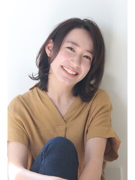 ソアヘアー(Soar hair) ミディアムボブ×ナチュラルウェーブ×フォギーベージュ