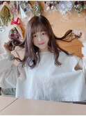 ワンレンベースの柔らか質感スタイル