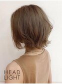 ベージュ×外ハネショート_SP20210201_束感ショート