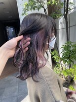 ヘアーデザイン アルエ(HAIR×design ARUE) 【YUGO】インナーホワイトピンク