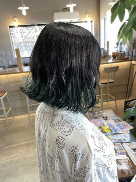 ソーコ(SOKO) 裾カラー GReeN