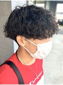 メンズマッシュメンズヘア波巻きスパイラルパーマ波巻きパーマ
