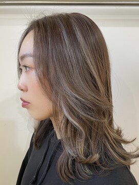 キーゴ 博多(KY-GO.) オリーブベージュ×ハイライト