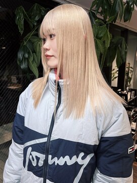 クペウ アエレ(cope'u aele) 抜きっぱなし/ダブルカラー/ケアブリーチ/ブロンド/梅田/大阪