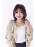 くびレイヤー/シアーカラー/ナチュラルカール愛されショート