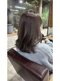 【えいじ】赤み消しグレージュ×ミディアム