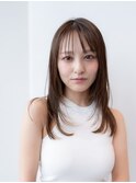 韓国レイヤー顔周りカット透明感カラー髪質改善艶髪シースルー