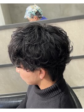 スイッチ(men's SWITCH) シャドウパーママッシュツーブロックレイヤー無造作ショート