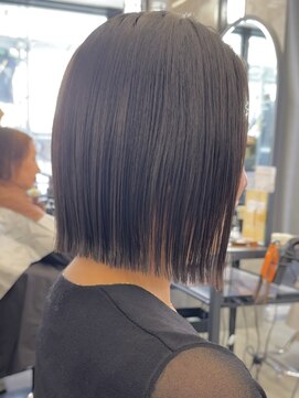 サンド クリア 横浜本店(sand clear) 地毛風縮毛矯正で叶えるお洒落ボブ