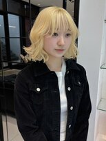 キーン 吉祥寺店(keen)&nbsp;《オオキタ》抜きっぱなしブロンドとふんわりロブ